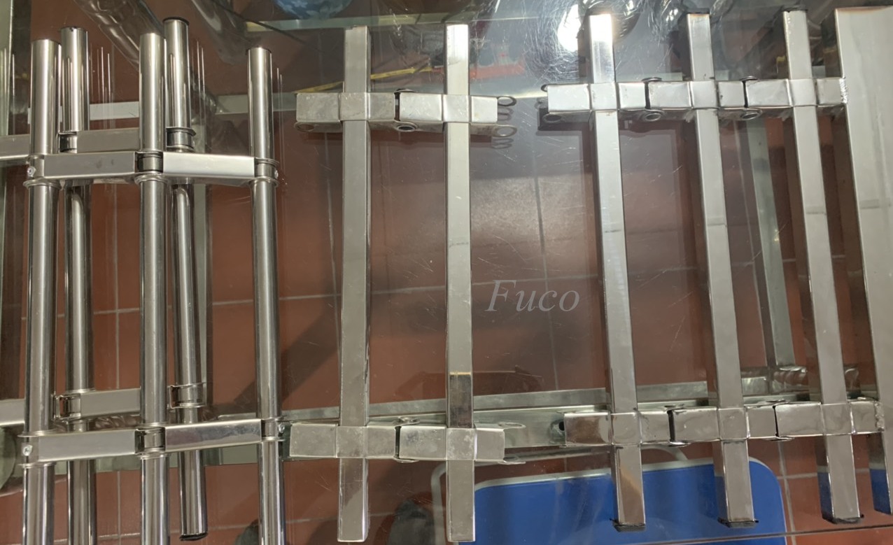 Cửa cuốn song ngang hộp 20x20 INOX 304, sản xuất cửa cuốn song ngang