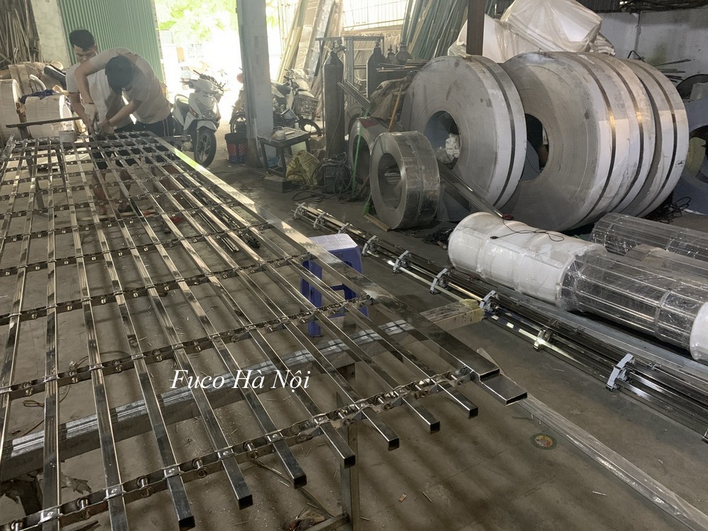 BÁO GIÁ Cửa Cuốn Song Ngang Inox 2019