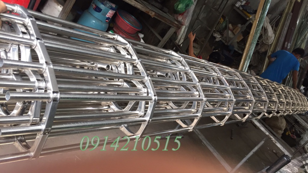 Cửa cuốn song ngang tròn inox