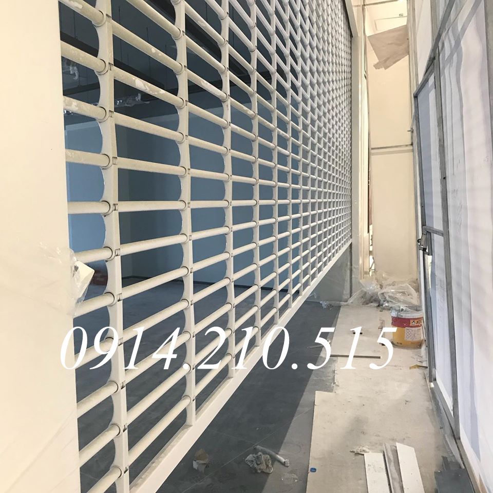 Cửa cuốn Mắt Võng sơn tĩnh điện có giá rẻ, cửa cuốn lưới sơn tĩnh điện