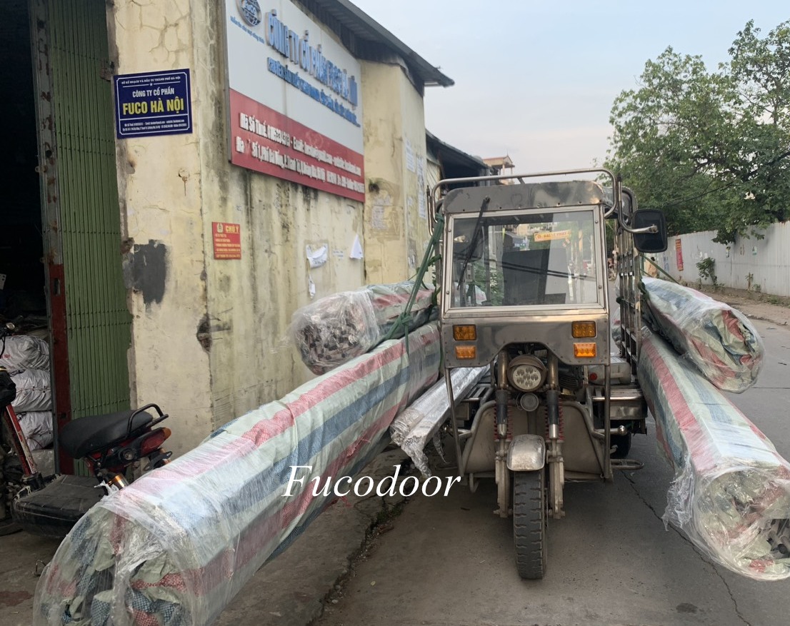 Cửa cuốn song ngang sơn tĩnh điện ống tròn phi 19 dầy 1.1ly