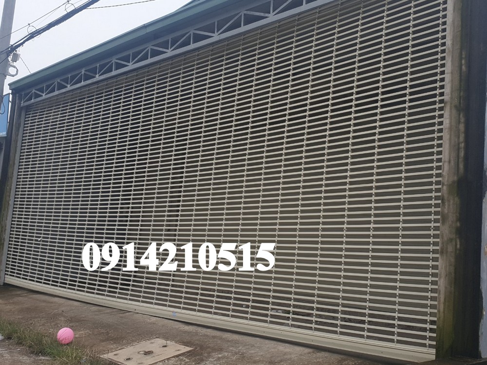 Báo giá cửa cuốn song ngang, Song Ngang nguyên liệu INOX 304, inox 201, sơn tĩnh điện đủ màu. Cửa cuốn Song Ngang siêu thoáng có chất lượng tốt 