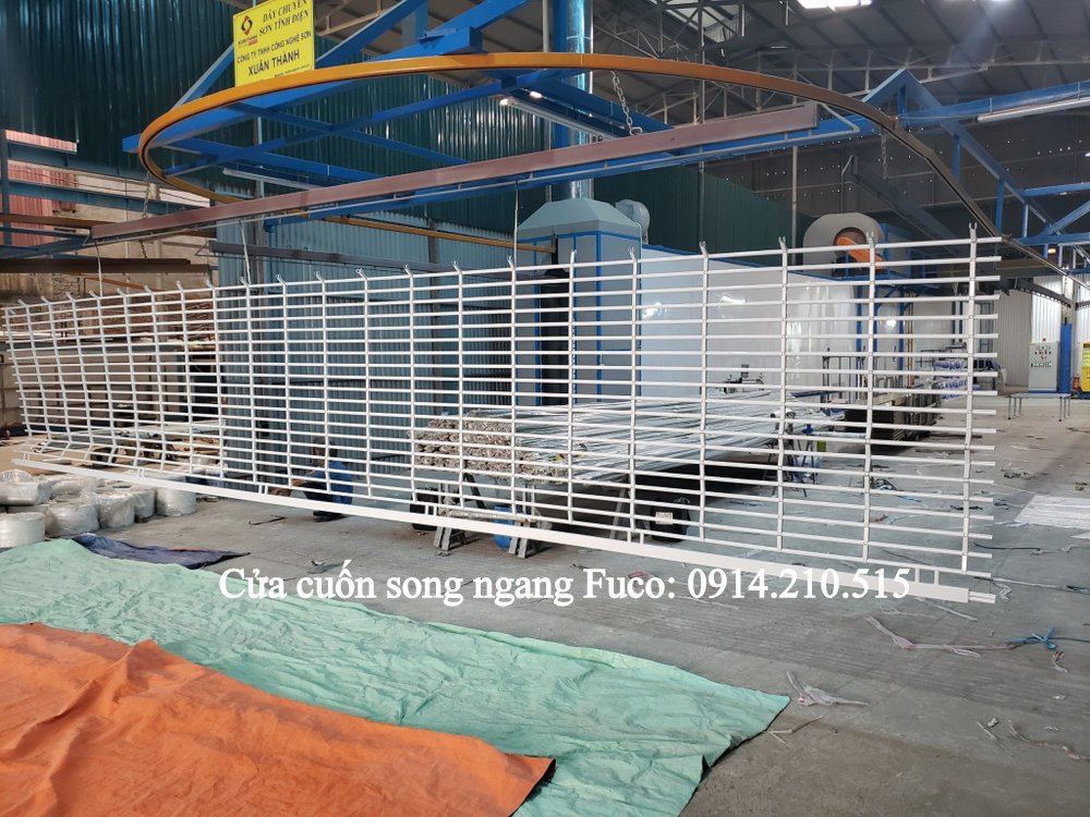 Cửa cuốn song ngang sơn tĩnh điện