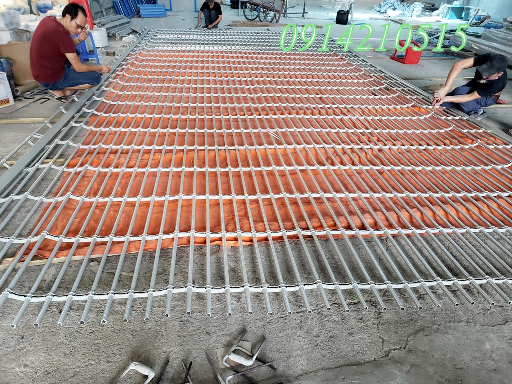 Cửa Cuốn Song Ngang Sắt Sơn Tĩnh Điện