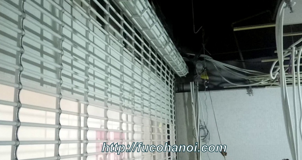 Cửa cuốn Song Ngang sơn tĩnh điện