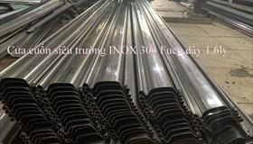 Cửa cuốn siêu trường INOX ST100 và ST85, độ dầy 1.6mm