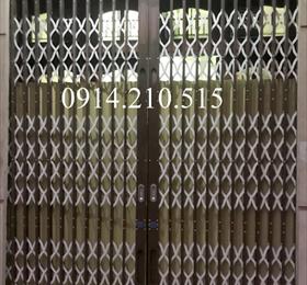 Cửa xếp hộp kẽm chạy máy hộp 19x19