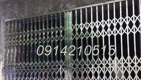 Cửa xếp INOX hộp 20x20 INOX 201 không lá