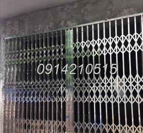 Cửa xếp INOX hộp 20x20 INOX 201 không lá