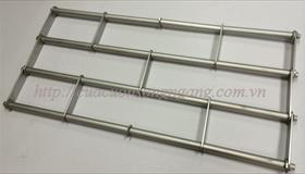 Cửa cuốn song ngang ống lồng INOX 304 Xếp Ghạch