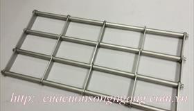 Cửa cuốn song ngang ống lồng INOX 304 Xếp Thẳng